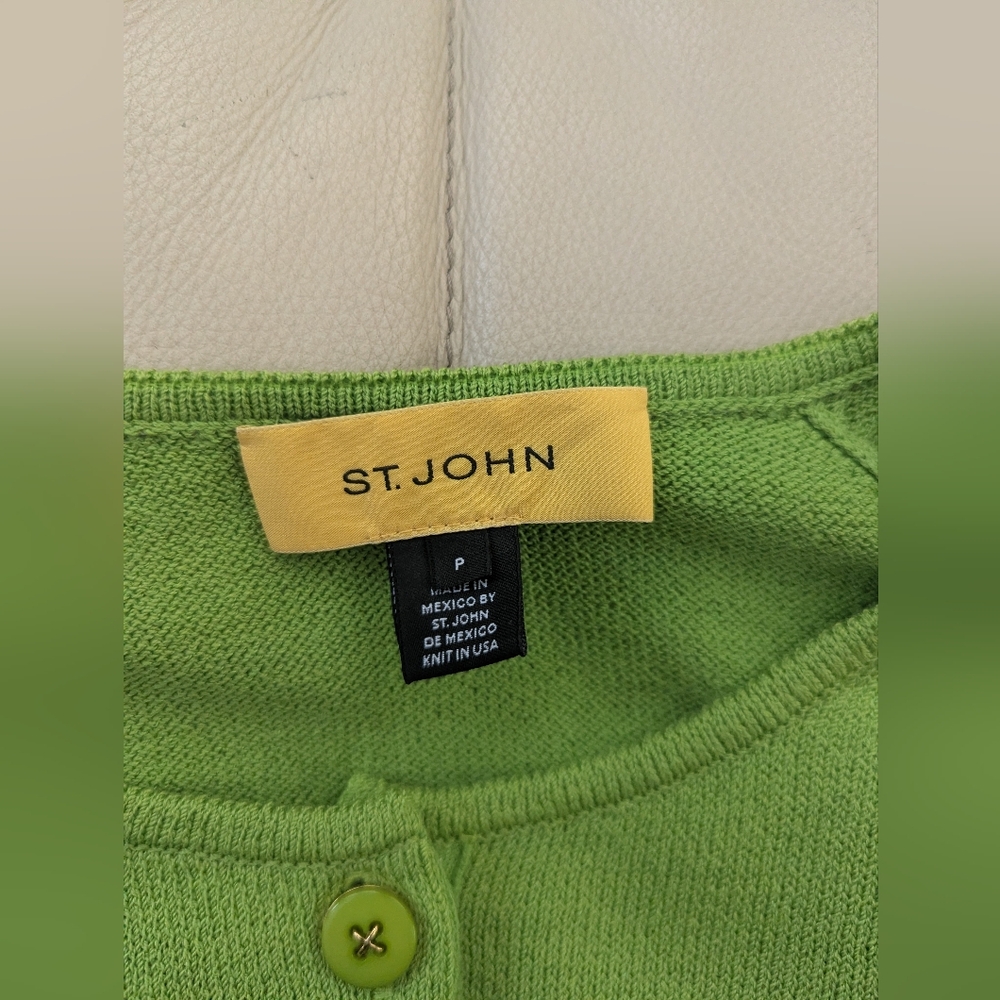 St John's green cardigan, size XS - Picture 2 of 3
